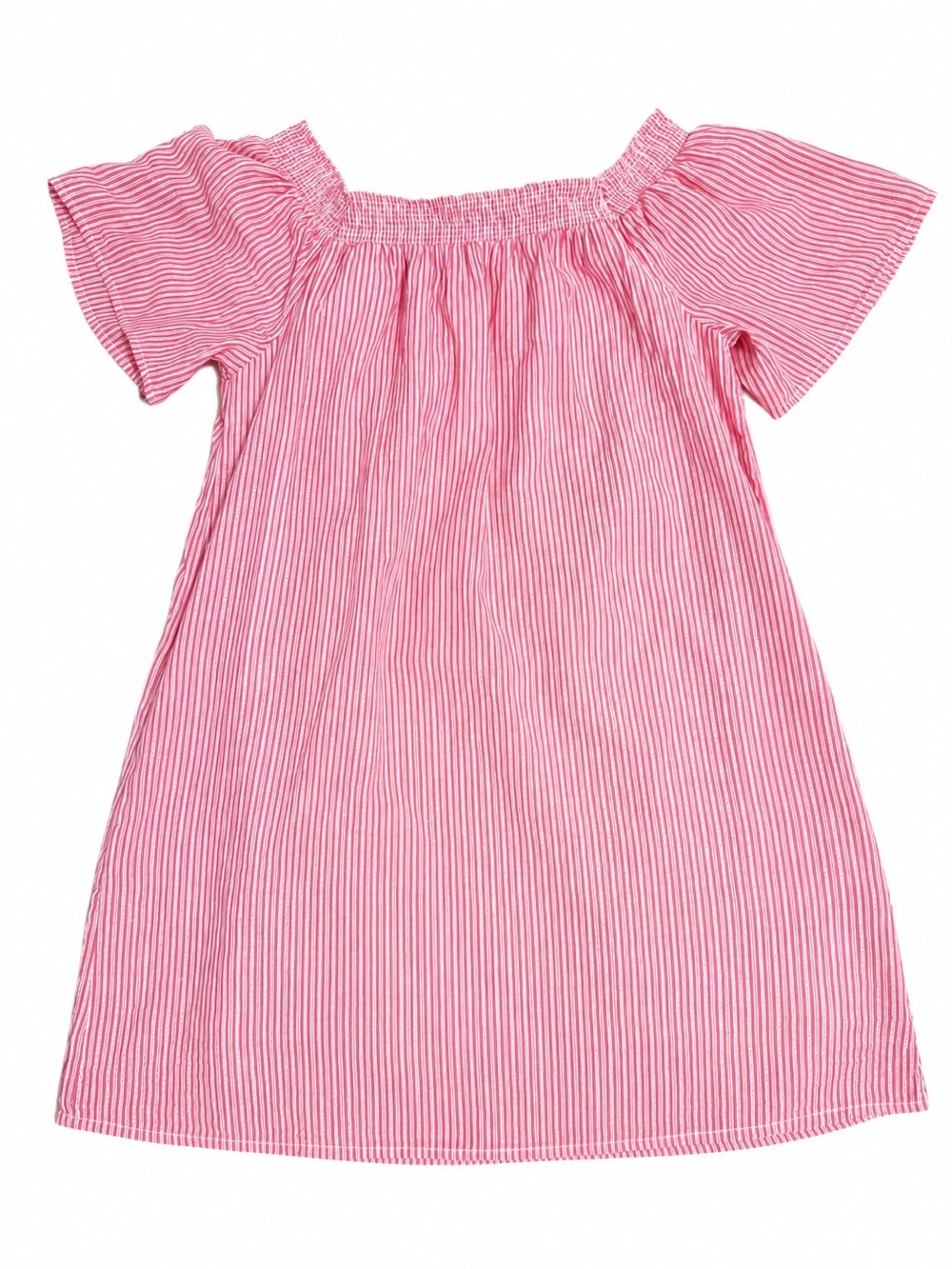 Gap Pink & White Stripe Off-the-Shoulder Dress – Size Small